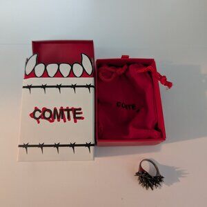 Project Comte - Spikes Ring - Steel - Size 6